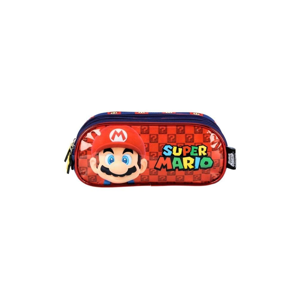 Estojo Escolar Triplo Super Mario Bross Ei41405 - Azul