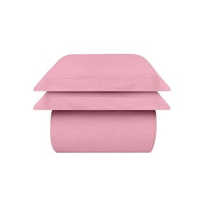 Kit Colcha / Cobre Leito Queen Ultrasonic Sultan Rosa