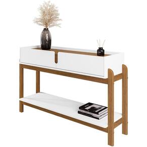 Aparador 2 Gavetas 50524 130cm Branco Cedro Dcasa Branco Cedro