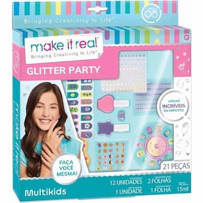 Kit Para Unhas Make It Real Glitter Party - Multikids