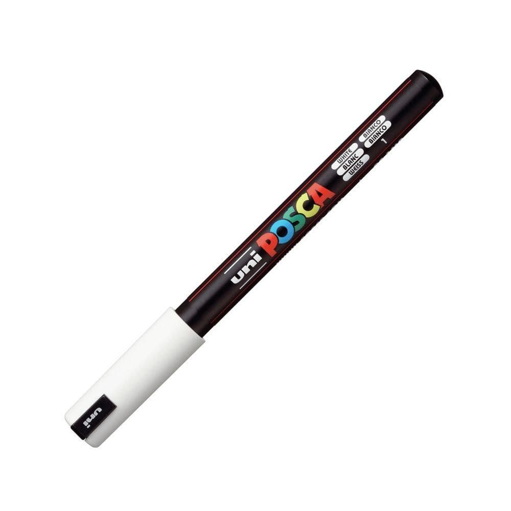 Marcador Multiuso Uni Posca 1.3mm - Mitsubishi Branco