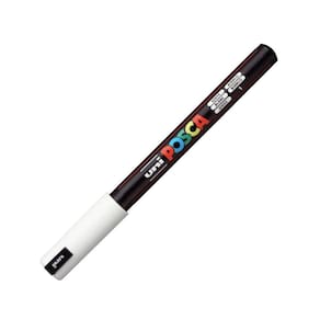 Marcador Multiuso Uni Posca 1.3mm - Mitsubishi Branco