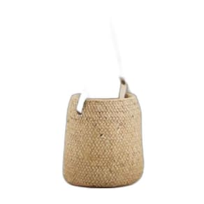 Cachepot Pendente Em Cimento -Bege