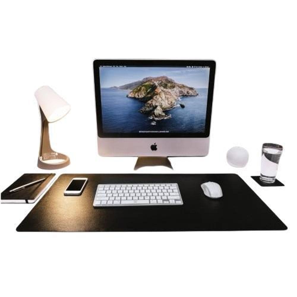 Mousepad De Couro Para Trabalho Mesa 70X30 Antiderrapante
