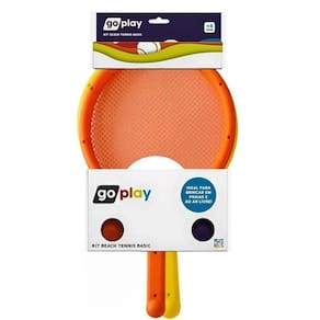 Kit Tênis De Praia Go Play Com 2 Raquetes E 2 Bolinhas - Multikids