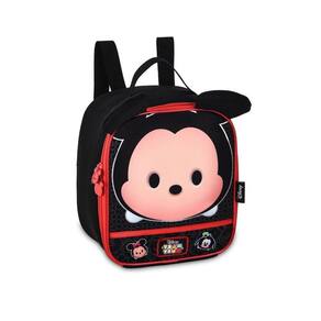 Lancheira Térmica Infantil Passeio 3D Creche Tsum Tsum-Preto