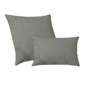 Capas Para Almofadas Decorativa 50X50 E 50X30Cm Capri Cinza