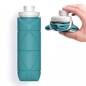 Garrafa Retrátil 600Ml Compacta Perfeita Para Viagem
