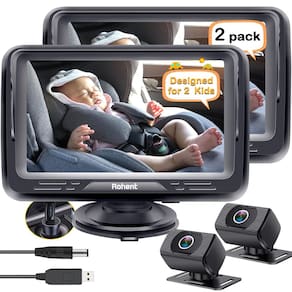 Câmera para carro de bebê Rohent N06 Dual HD 1080P com visão noturna 2-P