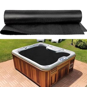 Tampa solar para piscina RGJ 6 x 6 pés, 16 mil de espessura, preta