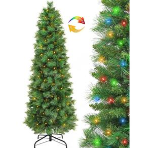 Árvore de Natal TURNMEON Portland Pine de 6 pés com 200 luzes
