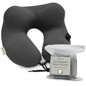 Almofada de pescoço de viagem Coop Home Goods Airjustable inflável