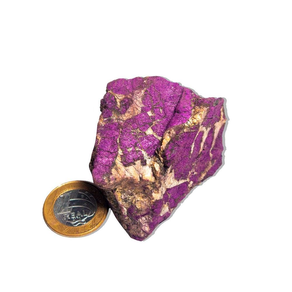 01 Purpurita Bruta Pedra Natural 6 a 10cm 150 a 200g Tipo C