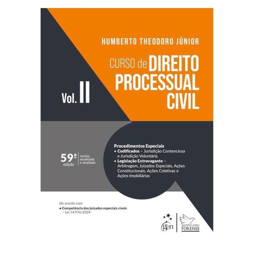 Curso De Direito Processual Civil Vol.2 - 59ª Edição 2025