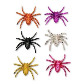 Aranha Halloween Diversos 7,5cm 6 Un