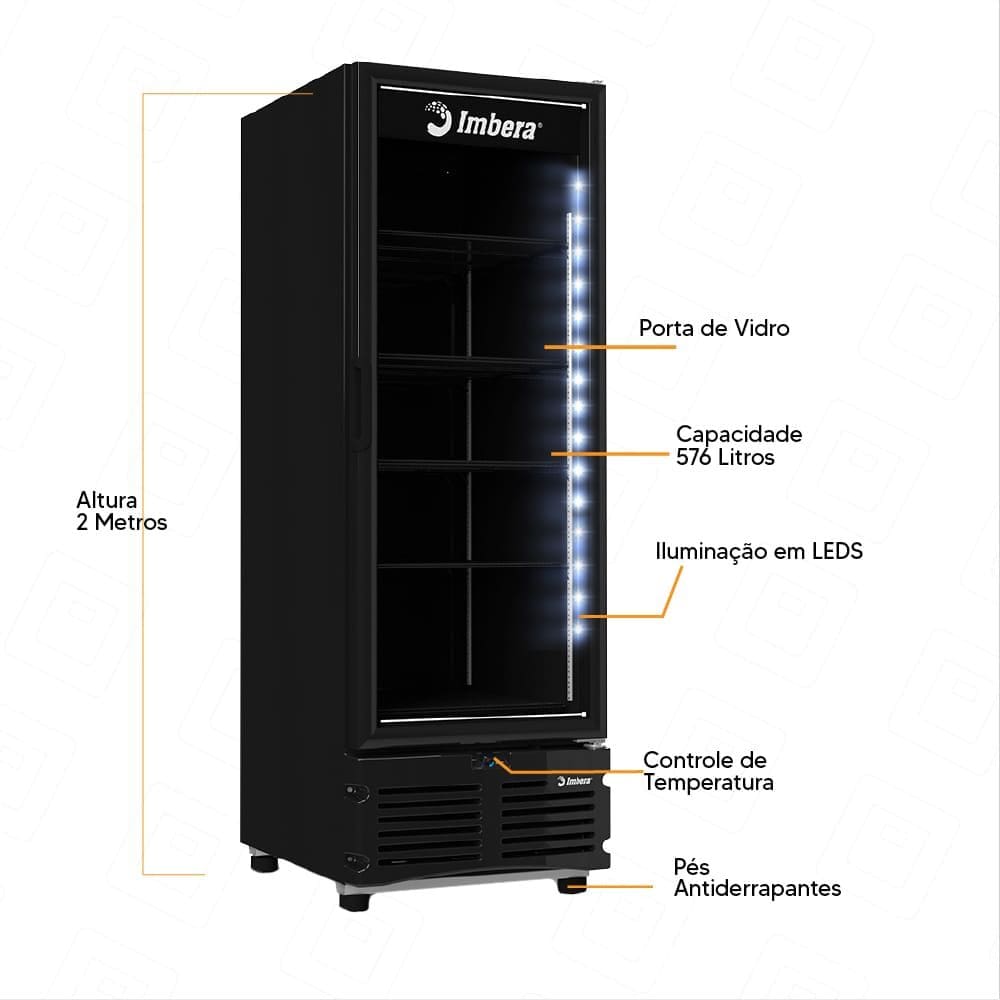 Freezer Vertical Imbera EVZ21 560 Litros | Casas Bahia