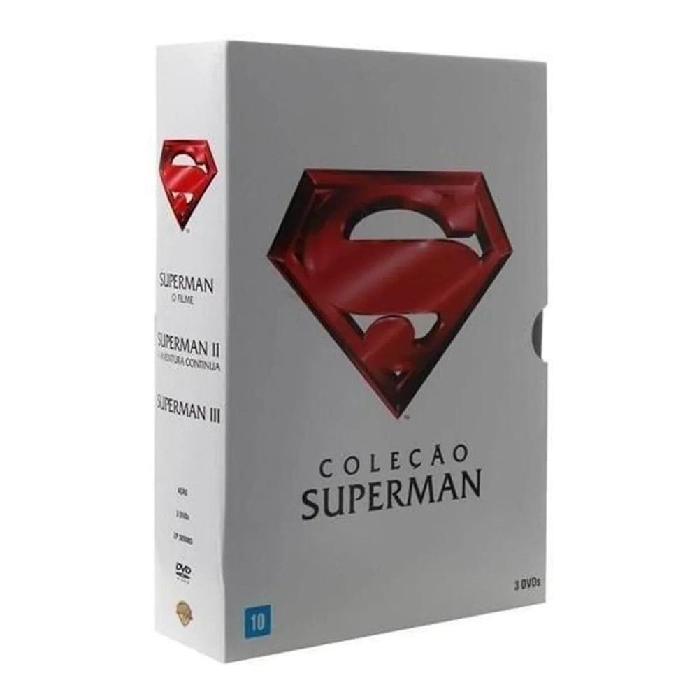 Box Dvd - Coleção Superman  3 Dvds