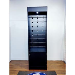 Anita Slim Canaletada com Armário Preto Design Moderno e Elegância Sob Medida