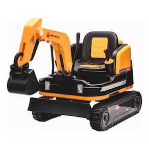 Veículo Elétrico Escavadeira Amarela 12v Zippy Toys