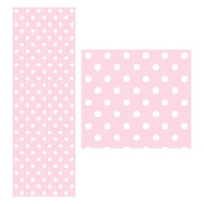Papel De Parede Adesivo Bolinha Rosa Grande 1,5 Metros O Rolo Np362