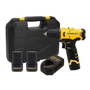 Kit Parafusadeira/Furadeira 12V 3/8" (10mm) com 2 Baterias 2Ah e Maleta SCD10D2K - Stanley
