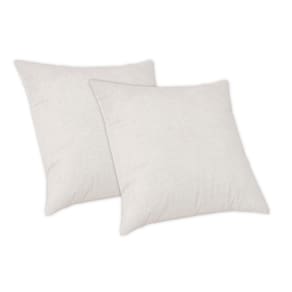 Kit 2 Capas De Almofada 50x50 Decorativas Suede Glamour Marfim