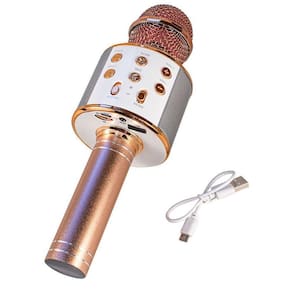Microfone Karaoke Sem Fio Microfone Bluetooth - Rose