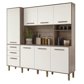Armario Cozinha Elegance 7 Portas e 3 Gavetas