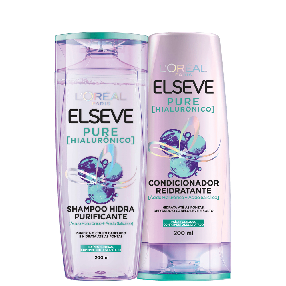 Kit Elseve L`Oréal Paris Pure Hialurônico (2 Produtos)