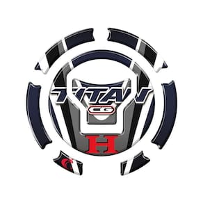 Adesivo Resinado Protetor Bocal Cg Titan Ano Acima 2018 Azul Azul