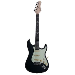 Guitarra Strato 3s Escala Escura Escudo Awh Mg-30 Bk Memphis