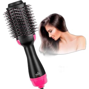Escova Secadora Soft Cor Preto E Rosa