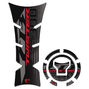 Adesivo Protetor Tanque E Bocal Moto Honda Twister 300 2023-2024 Preto