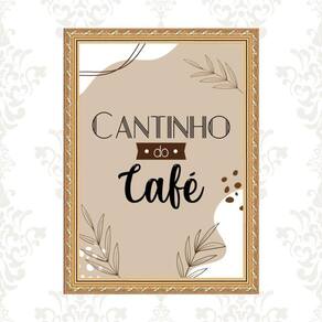 Quadro Cantinho Do Café Moldura Dourada 24X18Cm