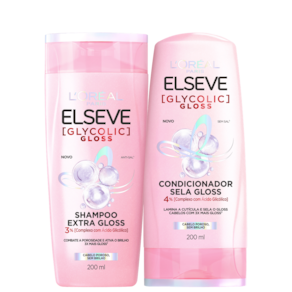 Kit Elseve L’Oréal Paris Glycolic Gloss Home Care Duo (2 Produtos)