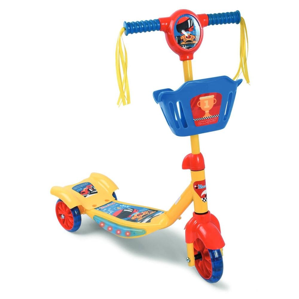 Patinete 3 Rodas com Cesta Play&Fun Amarelo