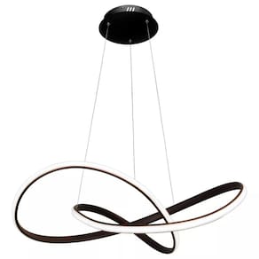 Lustre Pendente De Led Preto