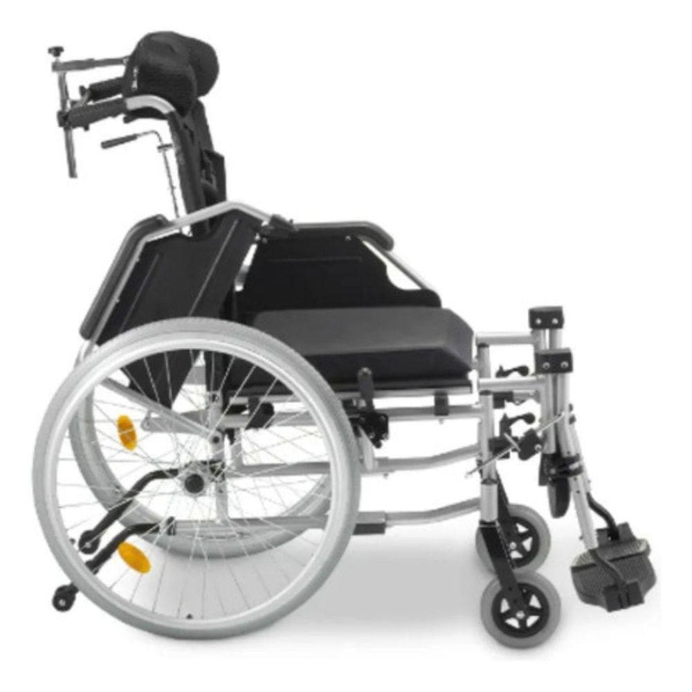 Cadeira De Rodas Reclina Alumínio Dobrável D700 Dellamed T44