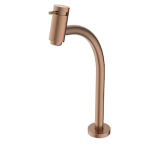Kit com 3 Torneira para Lavatório de Mesa Bica Alta Basic Celite Rose Gold Matte