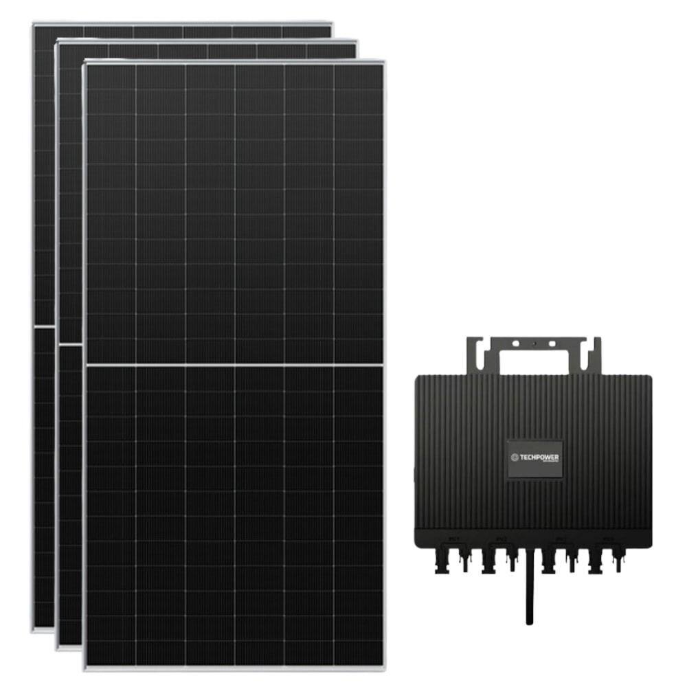 Kit Solar Monocristalino 219kWh/mês Canadian com Microinversor Techpower 2kW 220V