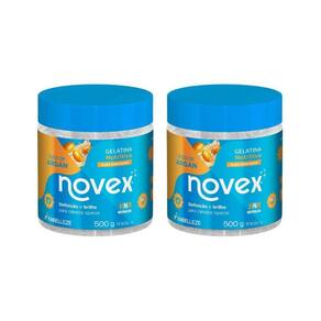 Gelatina Capilar Novex 500G Oleo De Argan Nutritiva - 2Un