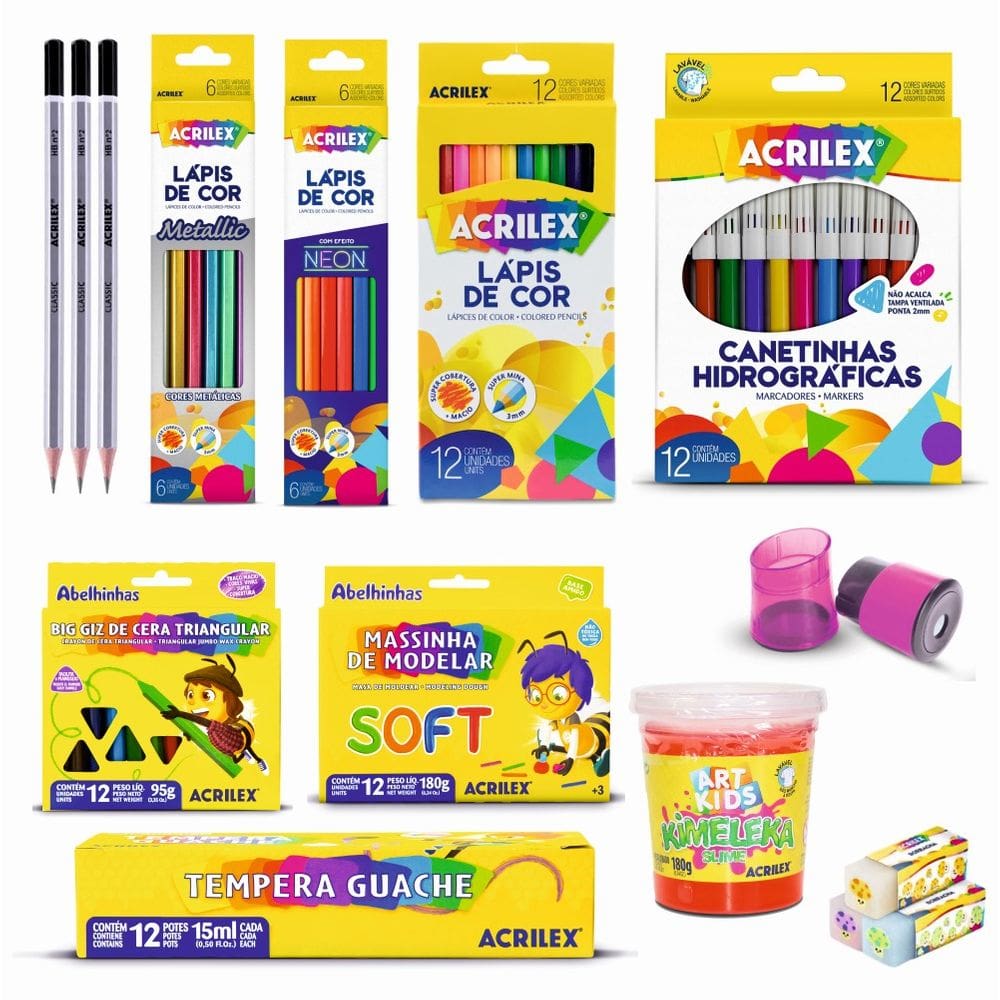 Melhor Kit Escolar Com 14 Itens