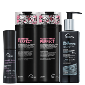 Kit TRUSS Perfect Gloss Shine Hair Protector (4 Produtos)