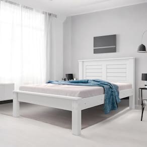 Cama Casal Confortável e Moderna Luz Branca