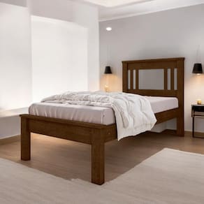 Cama Solteiro Aconchegante Violeta Malbec e Off White