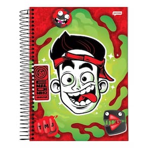 Caderno Enaldinho Espiral Capa Dura 1 Matéria 80F Escolar