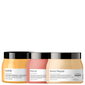 Kit L`Oréal Professionnel Serie Expert Absolut Repair NutriOil Inforcer Trio Salon (3 Produtos)