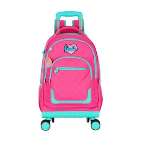 Kit Barbie Mochila Rodas + Lancheira + Estojo Box - Pink