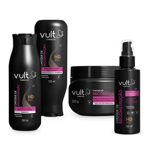 Kit Vult Cabelos Choque de Reconstrução (4 Produtos)