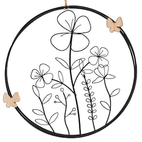 Adorno De Parede Circular Decorativo Jardim 23Cm Tuut